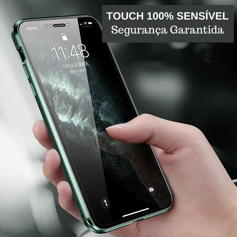 Case Magnética Blindada iPhone - Dupla Proteção 360º - SpencerMart 